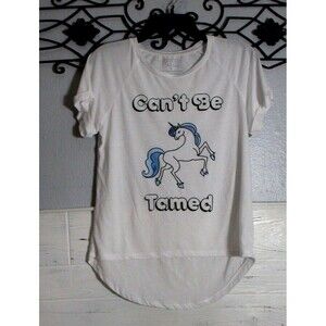 Freeze Women's Top Size L Short Sleeve White Round Neck Blouse